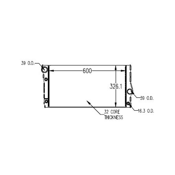 TYC Engine Coolant Radiator 13274