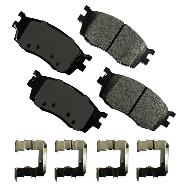 Akebono Pro-ACT™ Ultra-Premium Ceramic Front Disc Brake Pads ACT1156