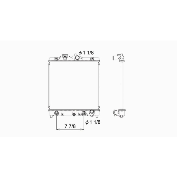 TYC Engine Coolant Radiator 2273