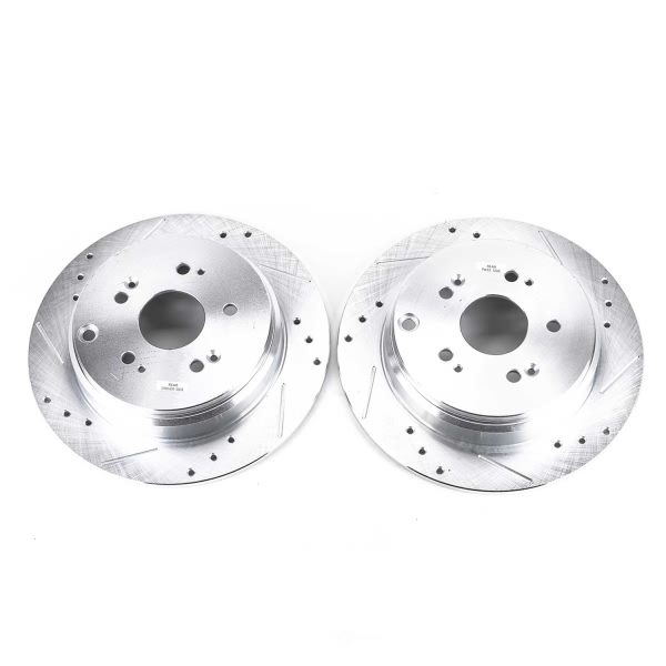 Power Stop PowerStop Evolution Performance Drilled, Slotted& Plated Brake Rotor Pair JBR1158XPR