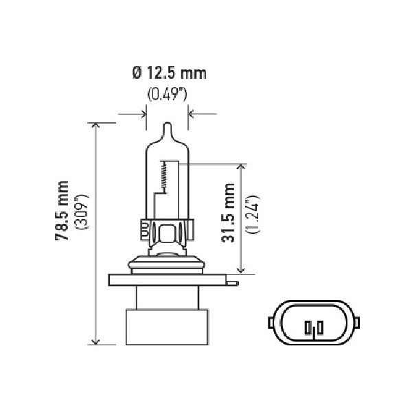 Hella 9005 Design Series Halogen Light Bulb H71071422