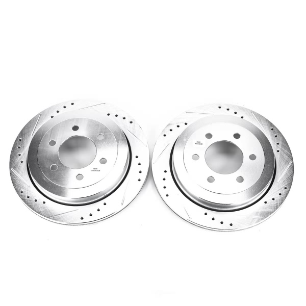 Power Stop PowerStop Evolution Performance Drilled, Slotted& Plated Brake Rotor Pair AR85124XPR
