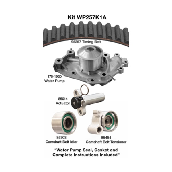 Dayco Timing Belt Kit With Water Pump WP257K1A