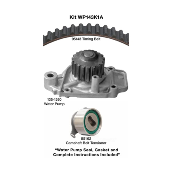 Dayco Timing Belt Kit With Water Pump WP143K1A