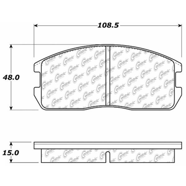 Centric Posi Quiet™ Ceramic Front Disc Brake Pads 105.02990