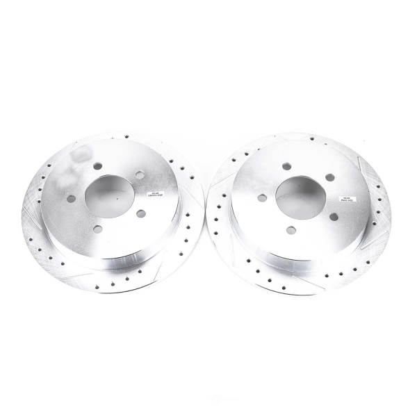 Power Stop PowerStop Evolution Performance Drilled, Slotted& Plated Brake Rotor Pair AR8582XPR