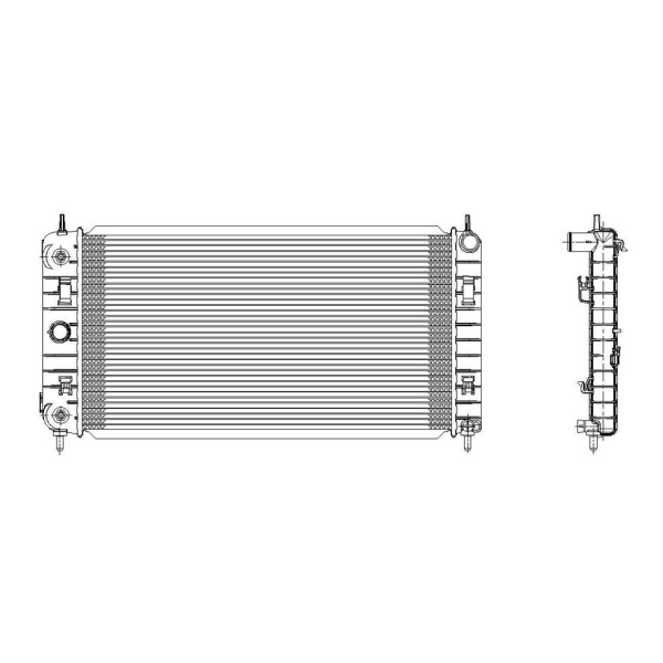 TYC Engine Coolant Radiator 2864