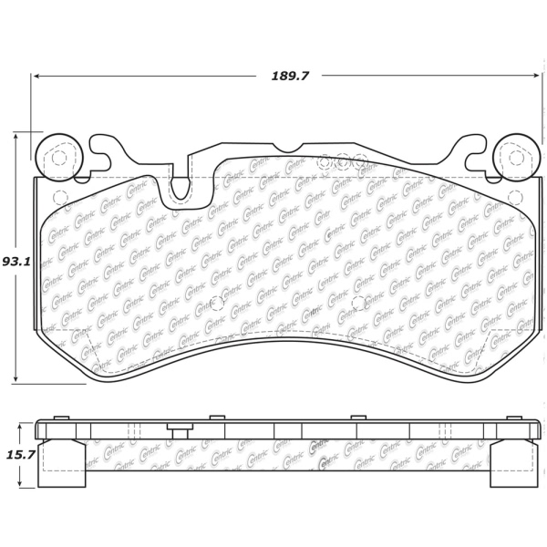 Centric Posi Quiet™ Ceramic Front Disc Brake Pads 105.12910