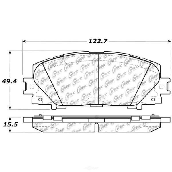 Centric Posi Quiet™ Ceramic Front Disc Brake Pads 105.11841