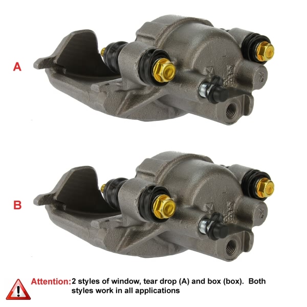 Centric Remanufactured Semi-Loaded Front Passenger Side Brake Caliper 141.63067