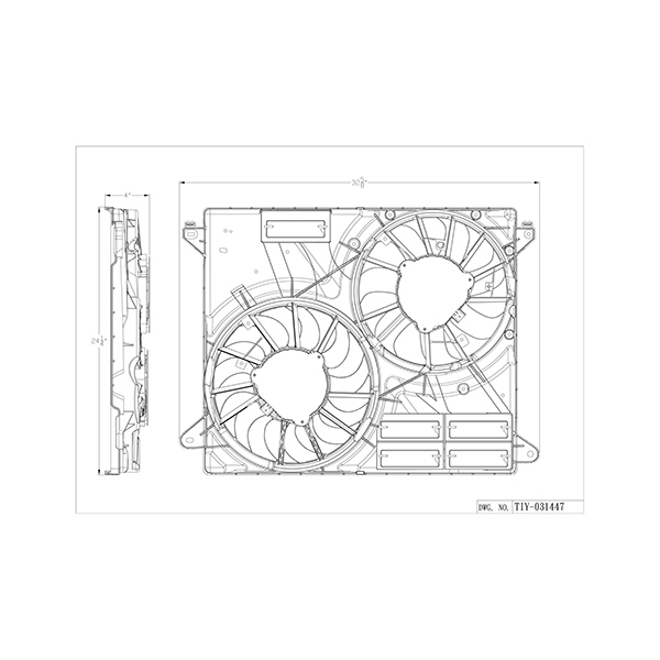 TYC Engine Cooling Fan 623670