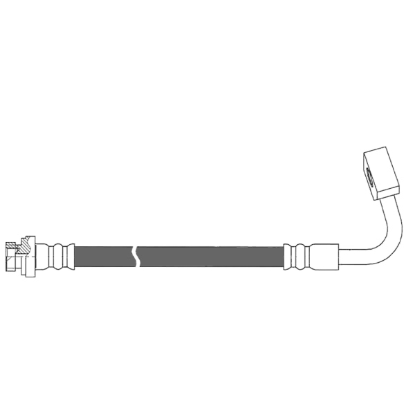 Centric Rear Driver Side Brake Hose 150.67422