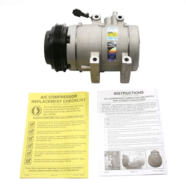 Delphi A C Compressor With Clutch CS20139