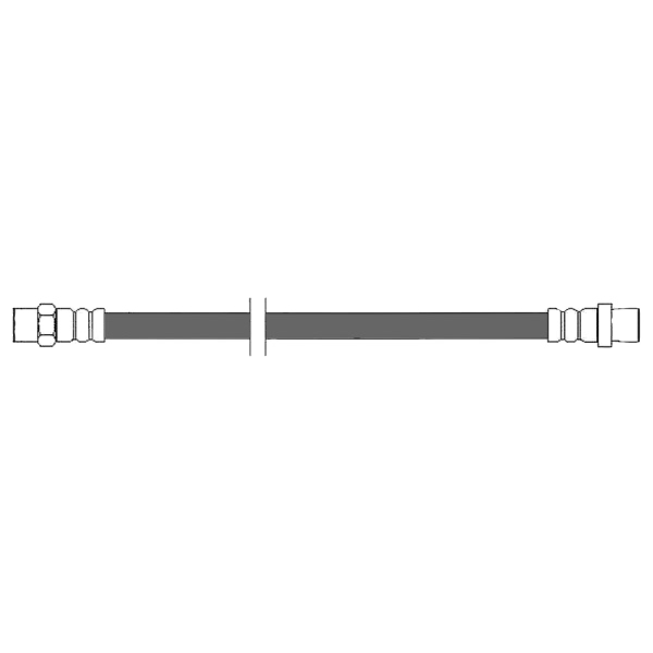 Centric Rear Upper Brake Hose 150.34307