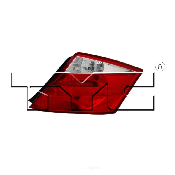 TYC Driver Side Replacement Tail Light 11-6252-00