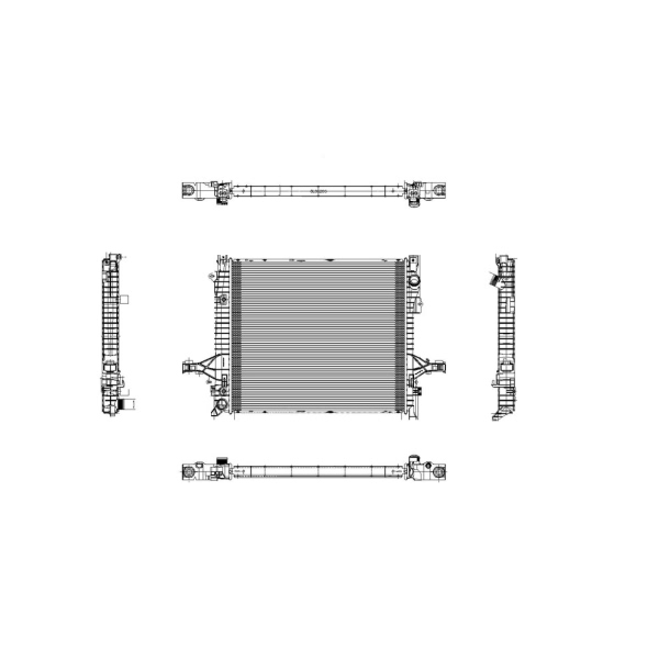 TYC Engine Coolant Radiator 2878