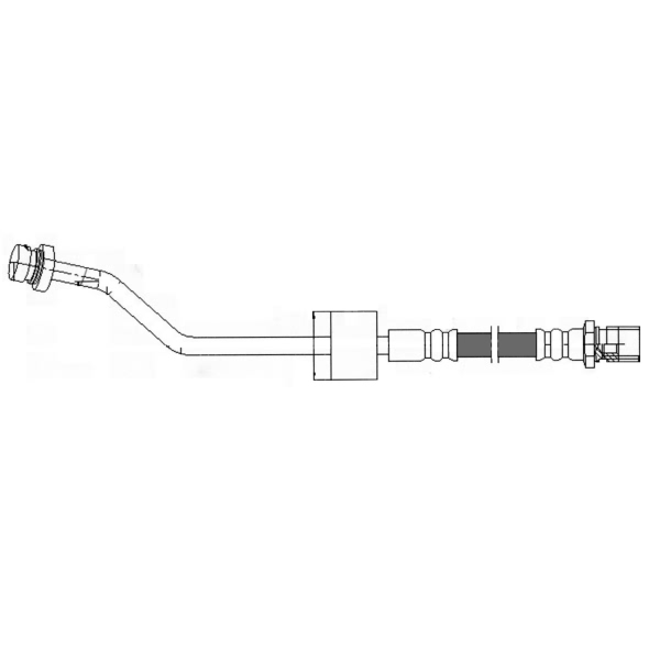 Centric Rear Passenger Side Upper Brake Hose 150.50359