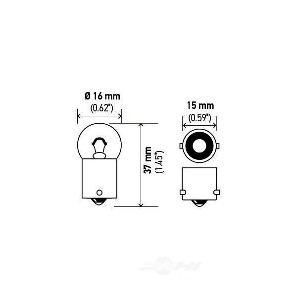 Hella 631 Standard Series Incandescent Miniature Light Bulb 631