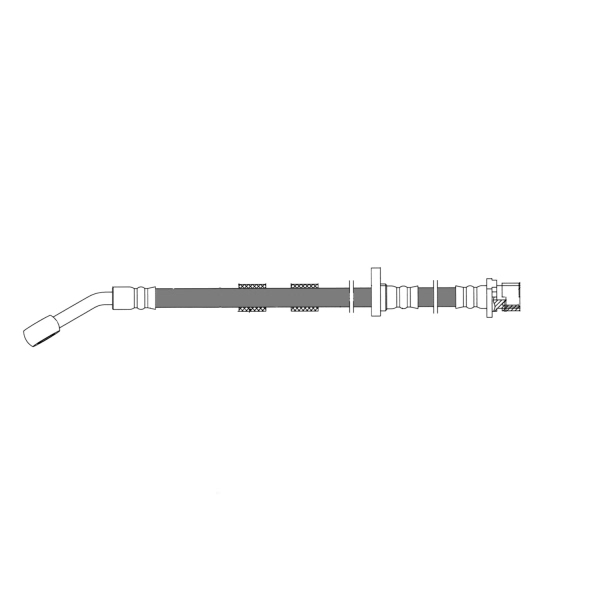 Centric Front Driver Side Brake Hose 150.40067