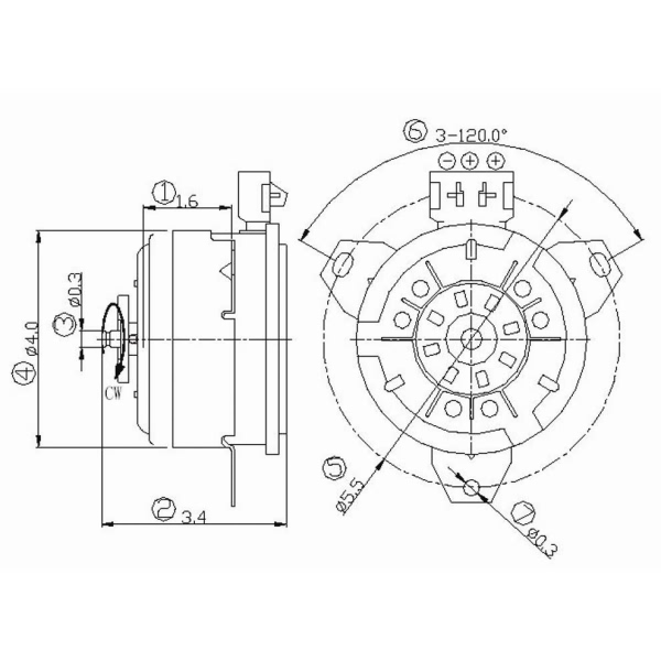 TYC Engine Cooling Fan Motor 630690