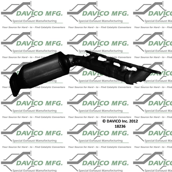 Davico Exhaust Manifold with Integrated Catalytic Converter 18236