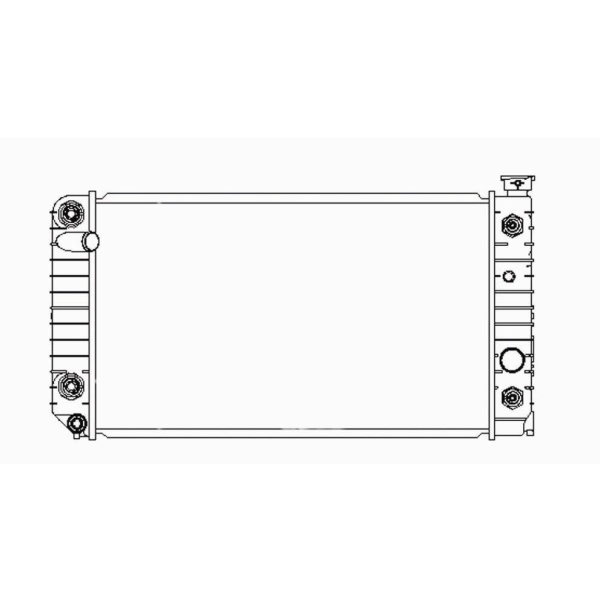 TYC Engine Coolant Radiator 705