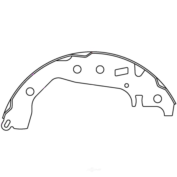 Centric Premium Rear Drum Brake Shoes 111.10701