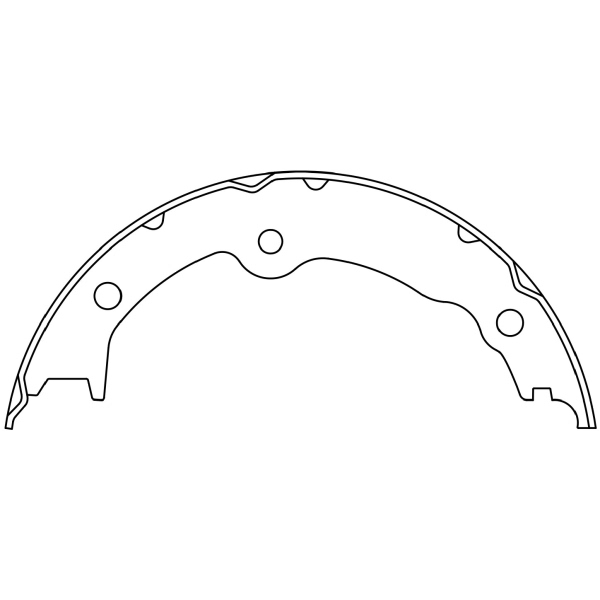 Centric Premium Rear Parking Brake Shoes 111.10470