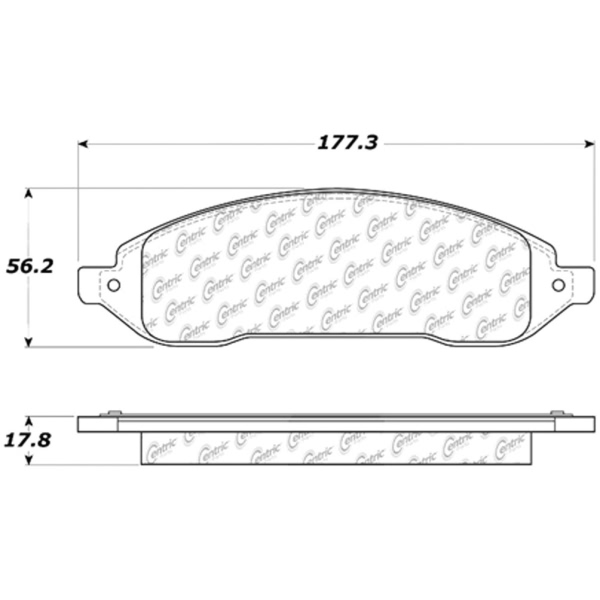 Centric Posi Quiet™ Ceramic Front Disc Brake Pads 105.10220