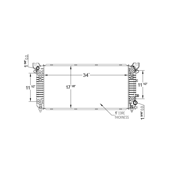 TYC Engine Coolant Radiator 13398