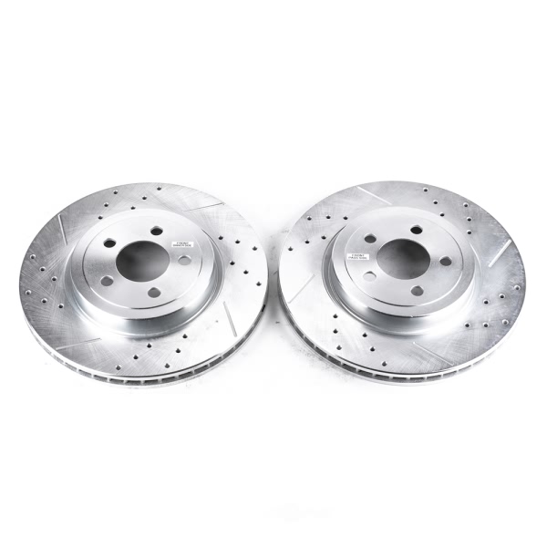 Power Stop PowerStop Evolution Performance Drilled, Slotted& Plated Brake Rotor Pair AR8359XPR