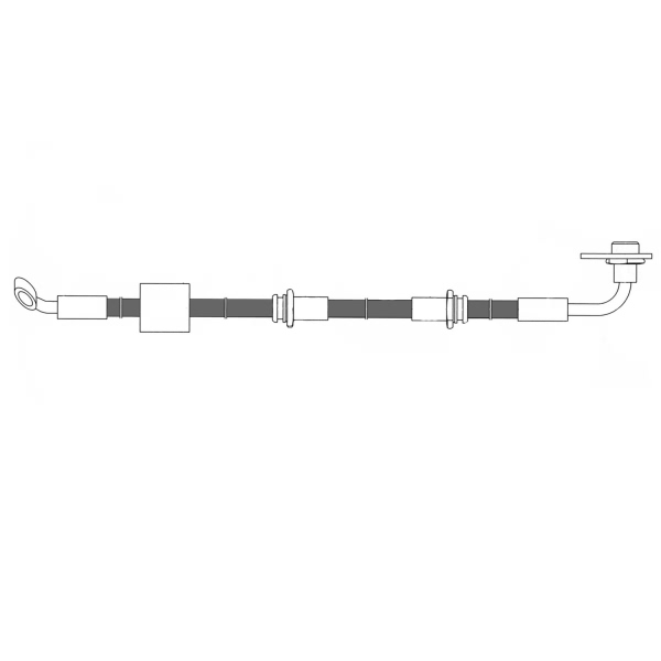 Centric Front Passenger Side Brake Hose 150.48027