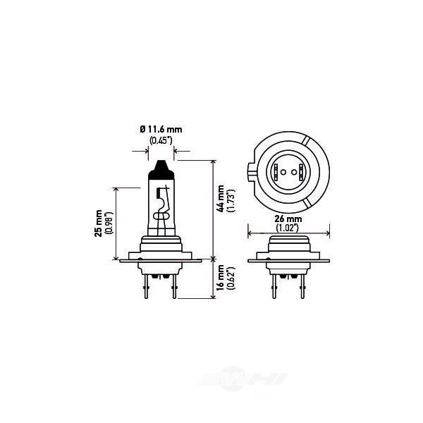 Hella H7P50 Performance Series Halogen Light Bulb H7P50