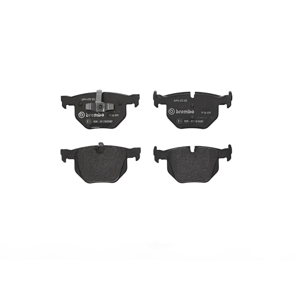 brembo Premium Low-Met OE Equivalent Rear Brake Pads P06039