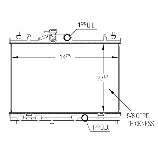 TYC Engine Coolant Radiator 13127