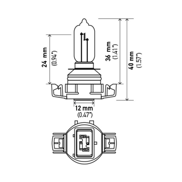 Hella H16 Design Series Halogen Light Bulb H71071302