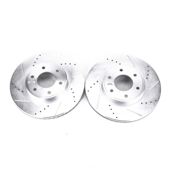 Power Stop PowerStop Evolution Performance Drilled, Slotted& Plated Brake Rotor Pair AR82120XPR
