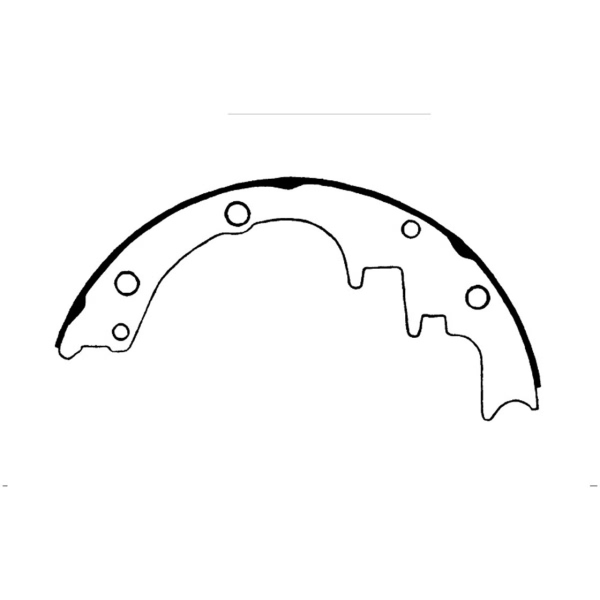 Centric Premium Rear Drum Brake Shoes 111.01960