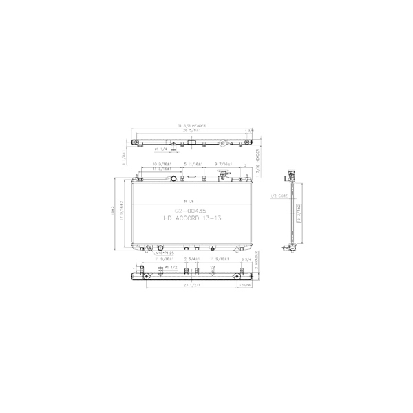 TYC Engine Coolant Radiator 13363