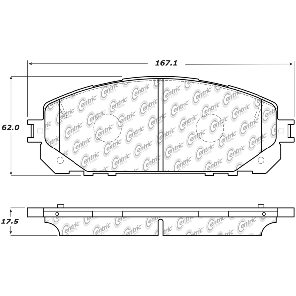 Centric Premium Ceramic Front Disc Brake Pads 301.18430