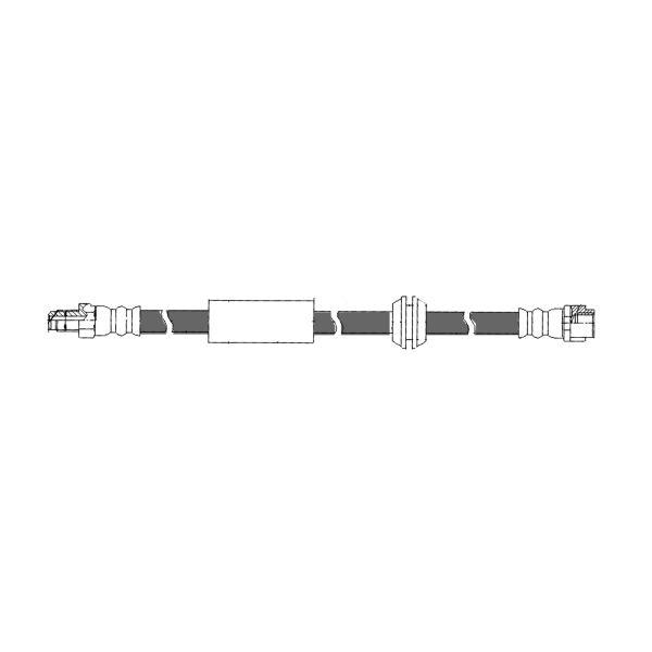 Centric Front Brake Hose 150.35026