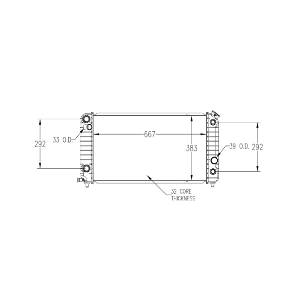 TYC Engine Coolant Radiator 1533