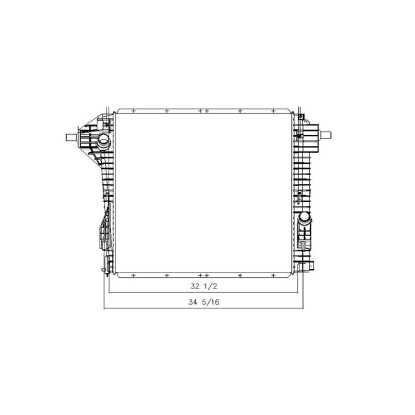 TYC Engine Coolant Radiator 13231