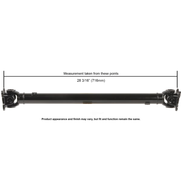 Cardone Reman Remanufactured Driveshaft/ Prop Shaft 65-7000