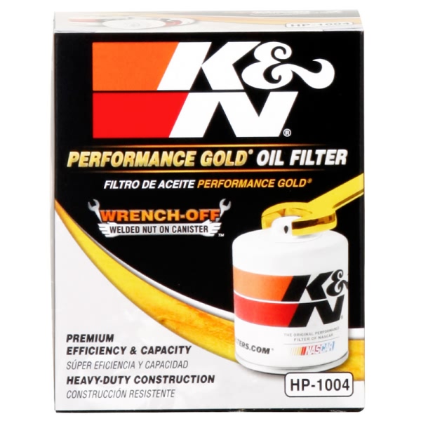 K&N Performance Gold™ Wrench-Off Oil Filter HP-1004