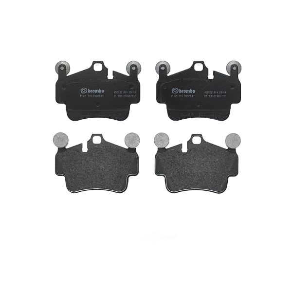 brembo Premium Low-Met OE Equivalent Front Brake Pads P65014