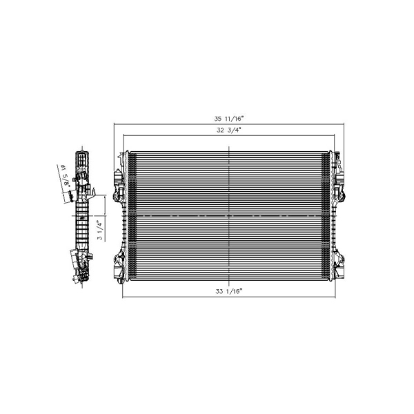 TYC Engine Coolant Radiator 13562