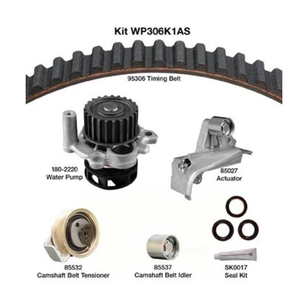 Dayco Timing Belt Kit With Water Pump WP306K1AS