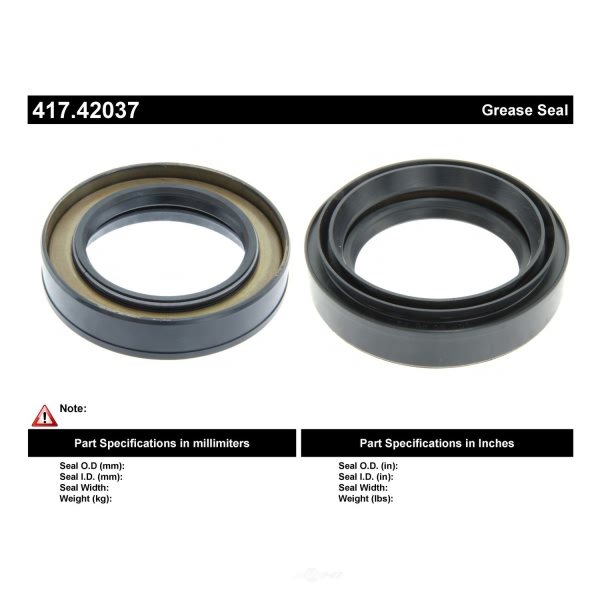Centric Premium™ Axle Shaft Seal 417.42037