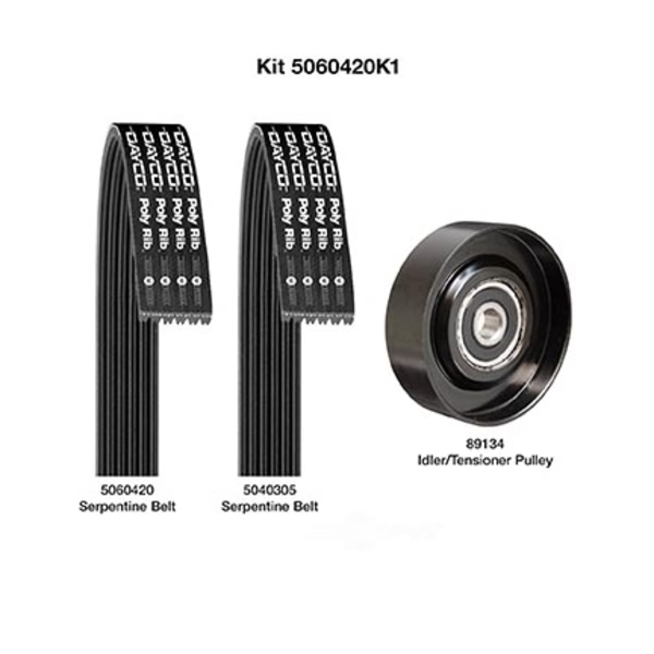 Dayco Serpentine Belt Kit 5060420K1
